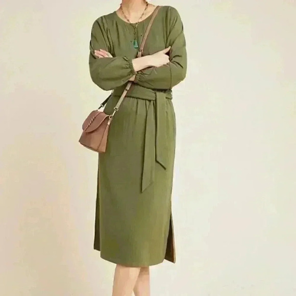 Size Small NWT Anthropologie Thalia Midi Dress - Picture 1 of 10